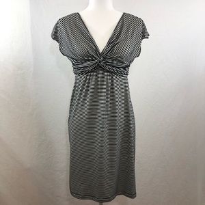 Max Studio black and white striped dress